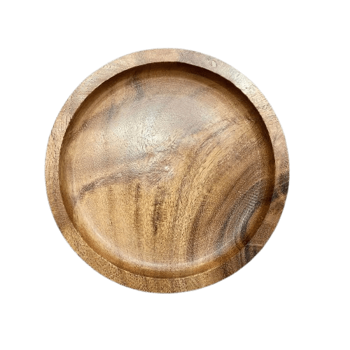WOOD COASTER ROUND SHAPE PLAIN (POLISH)